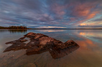 4. Sunset over Blachford Lake, Northwest Territories