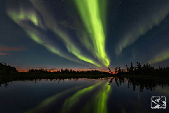 6. Northern Lights at Powder Point Territorial Park, Northwest Territories