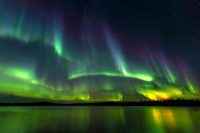 9. Northern Lights over Tibbitt Lake, Northwest Territories